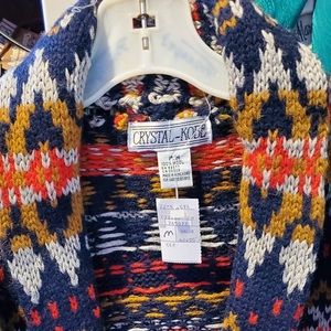 Crystal Kobe vintage sweater jacket M
